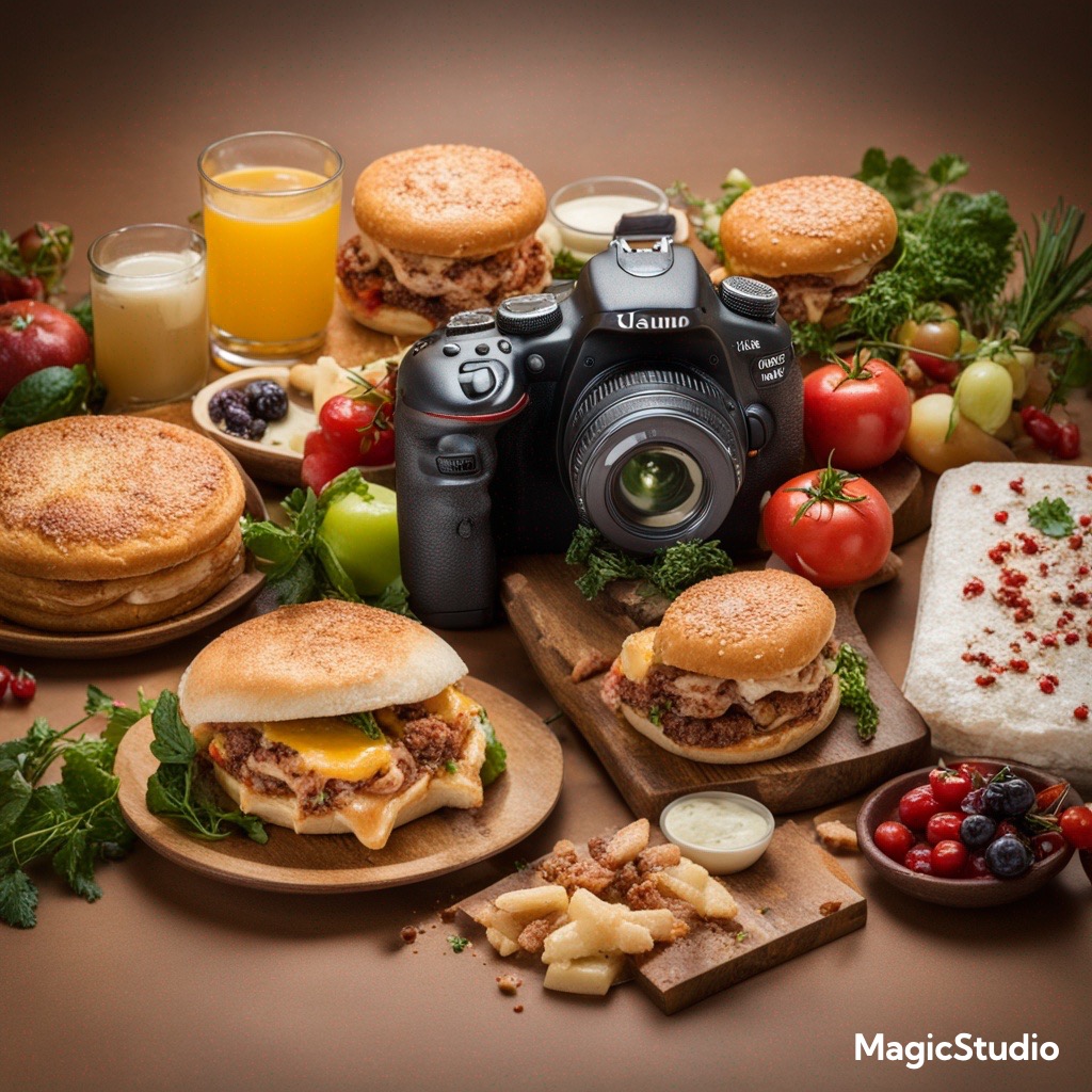 عکاسی غذایی طبیعی یا خام