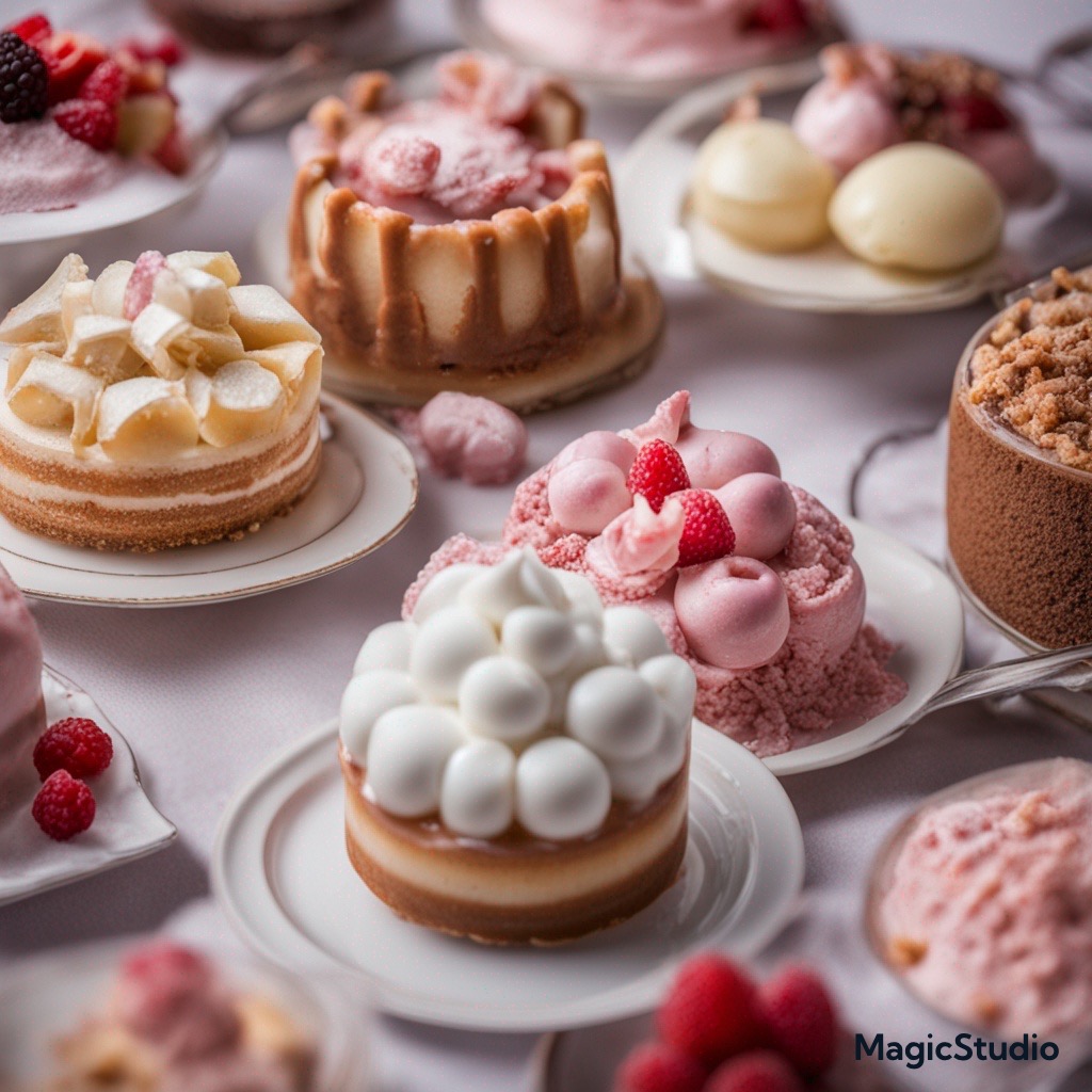 عکاسی غذا دسر و شیرینی