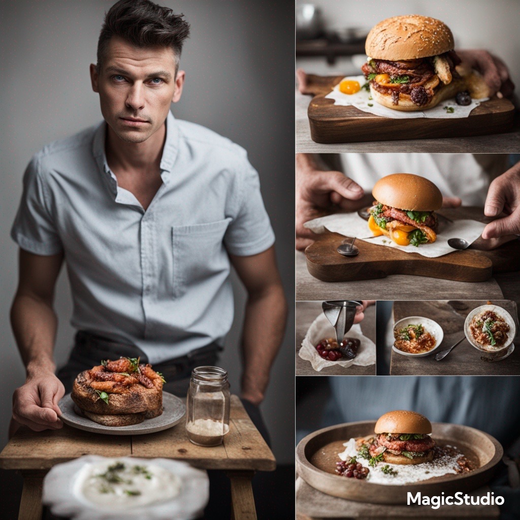 عکاسی غذا به‌صورت پرتره