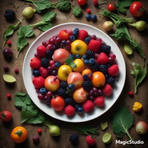 عکاسی غذایی طبیعی یا خام