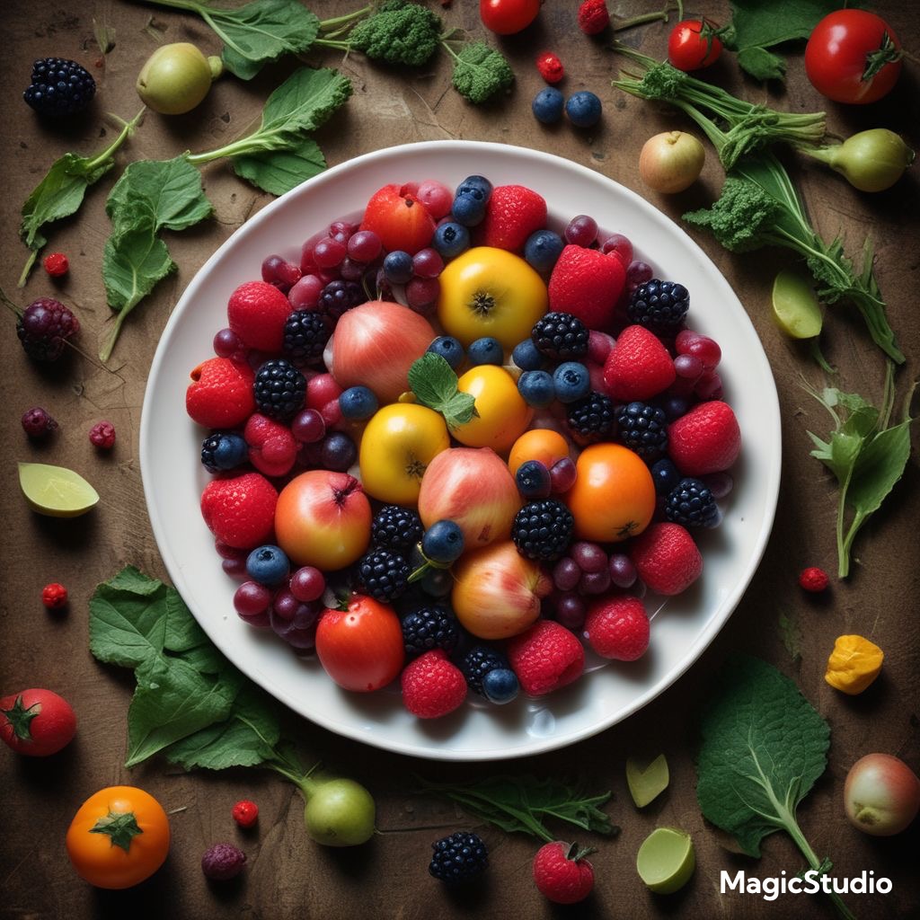 عکاسی غذایی طبیعی یا خام