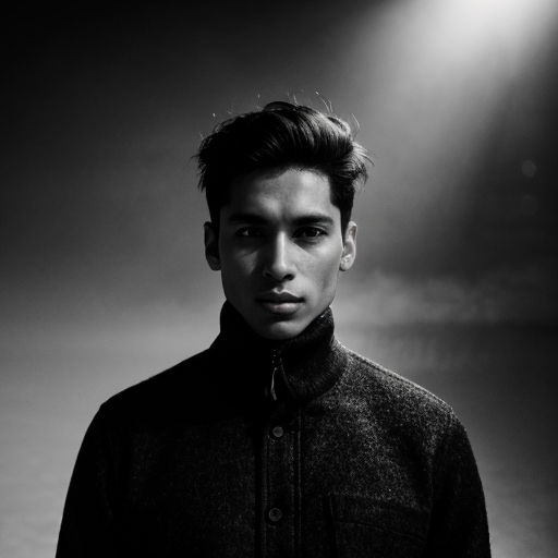 پرتره سیاه و سفید