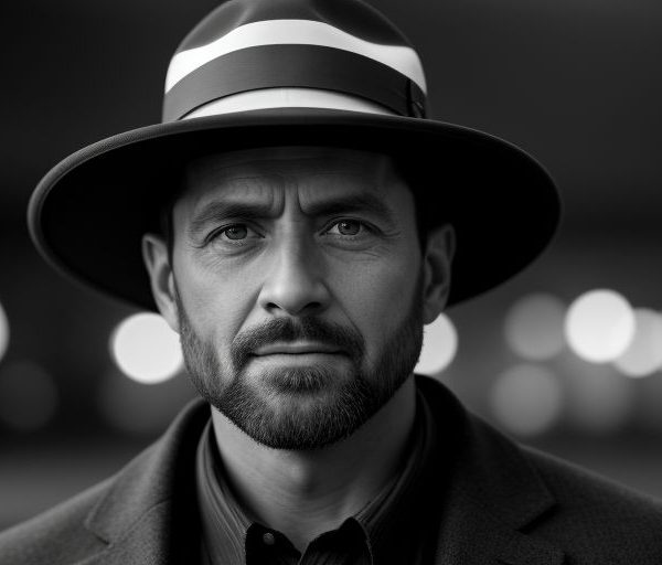 پرتره سیاه و سفید