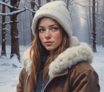 پرتره در برف